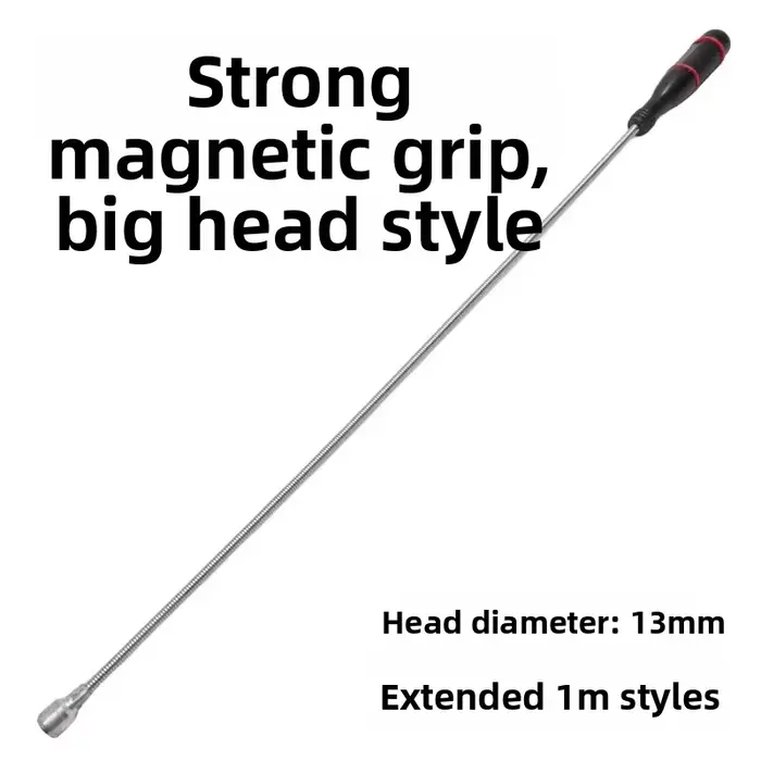Nouvel outil de ramassage magnétique puissant et pliable, outil de ramassage Flexible en métal, barr