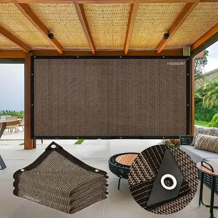 Tissu pare-soleil, clôture de balcon, fenêtre d'écran de confidentialité 85-90%, pare-soleil, pare-v