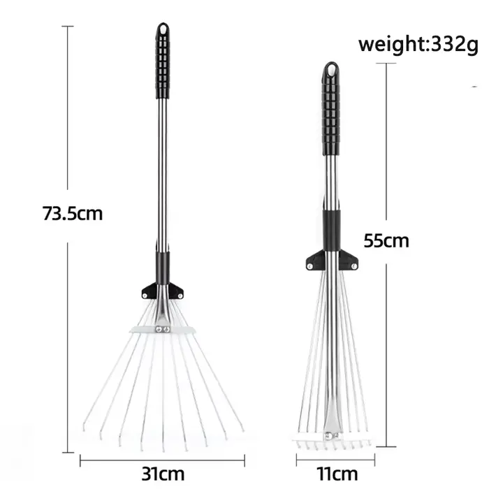 Râteau de jardin, équipement agricole, nivellement, jardinage pour outils, fournitures agricoles, fe