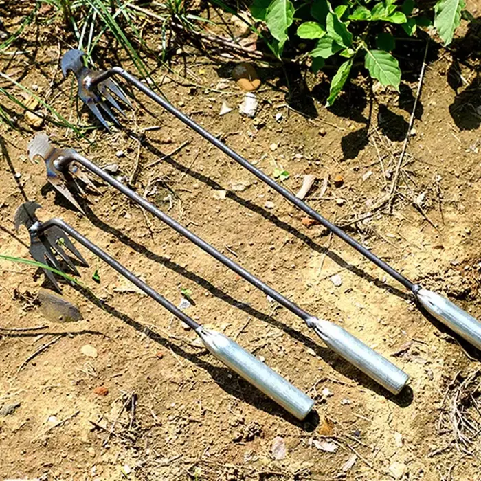 Désherbeur manuel multifonctionnel à 4 dents pour jardin - Outil de désherbage durable et portable pour le jardinage et la culture des légumes