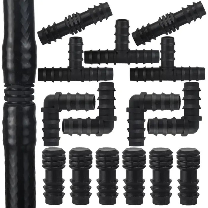 10 pièces 16mm tuyau d'irrigation barbe té arrosage connecteur rapide pour système d'égouttage de ja