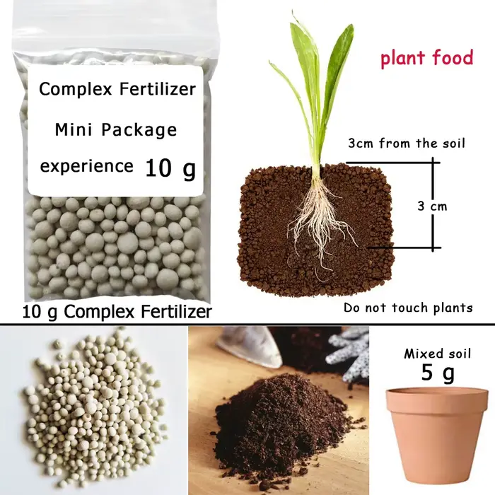 10 g d'engrais complexe NPK azote-phosphate-potassium Mini paquet à usage sûr et sans Pollution utilisation fleur plante alimentaire
