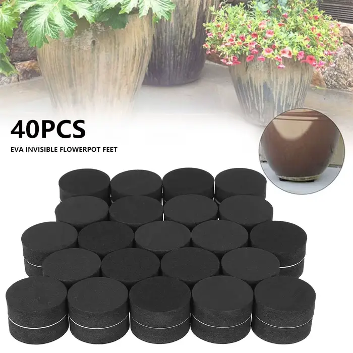 Riser de pot de fleur invisible pour plantes, base auto-arina, non ald, intérieur, extérieur, fourni