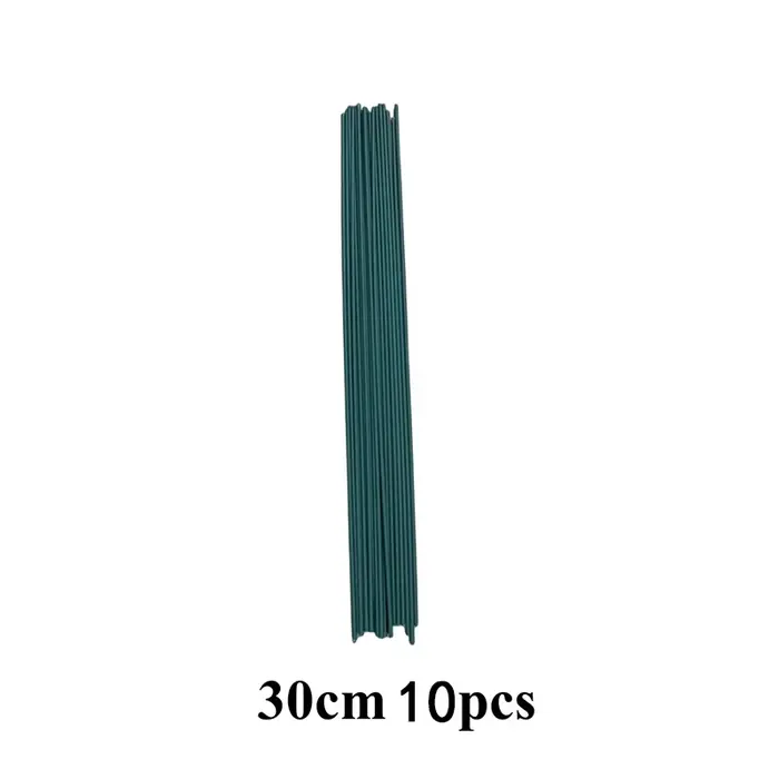 Bâtons de tige de fleur verte 30/40cm, matériel Floral, accessoires de tige en fil faits à la main