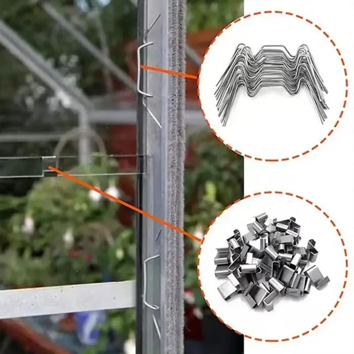 Clips de vitre de serre, outil de jardinage, pince de remplacement, outils de réparation de serre, m
