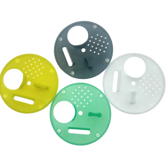 Disques d'entrée de ruche ronds en plastique, 30 pièces, 68mm, à fixer aux boîtes de Nuc ou de ruche
