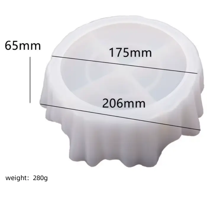 Grand moule de Pot succulent en Silicone, forme irrégulière pour le moulage de résine, de plâtre, de