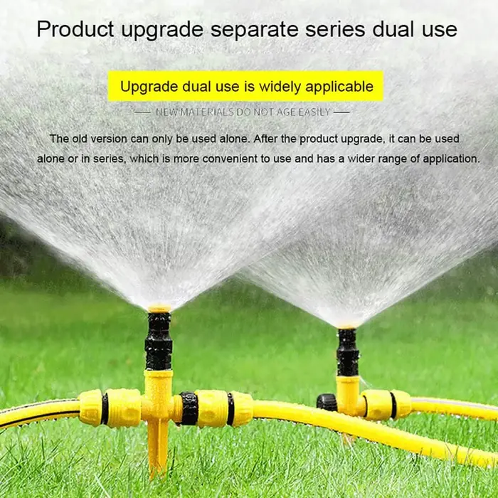 360 °   Arroseur de jardin automatique à rotation – Parfait pour les pelouses, les fermes et les ser