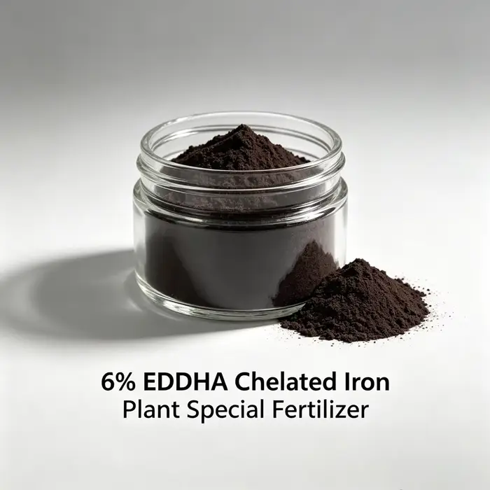 EDDHA-Fe 6% Engrais chélaté à base de fer pour plantes, correction rapide de la carence en fer, feui