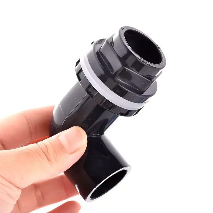 I.D20 ~ 50 mm PVC Aquarium 90 °   Connecteur de Drainage coudé, Joints de débordement d'aquarium, tu