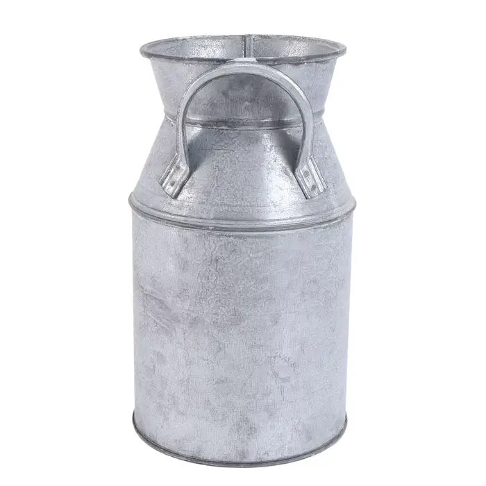 Vase en fer rétro, seau en étain, Vintage, Pot de fleur en métal, finition artistique, articles d'ar
