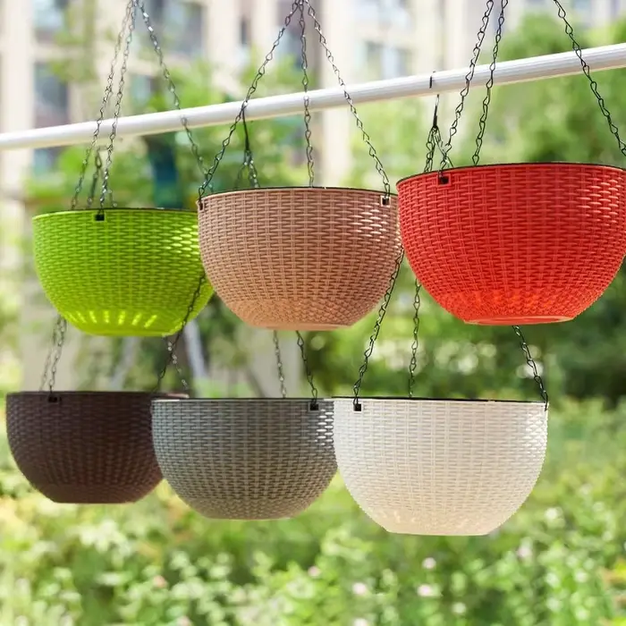 Pots de fleurs suspendus pour plantes d'extérieur