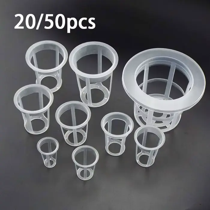 Pot de Culture Hydroponique en Maille pour Plantes, Filet de Colonisation, Porte-Gobelet Vertical po