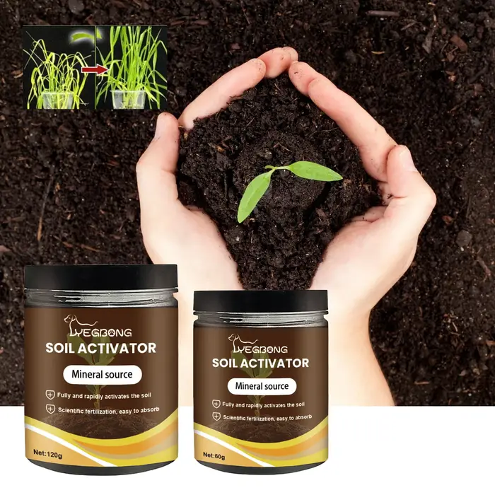 Activateur de sol, source minérale, nutritif pour le jardin, améliore la structure du sol, prévient 
