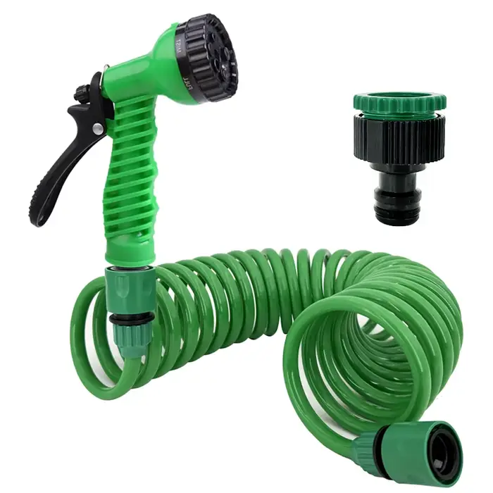 Tuyau d'eau d'irrigation de jardin, buse d'arrosage, tuyau d'arrosage avec buse à 7 fonctions, tuyau