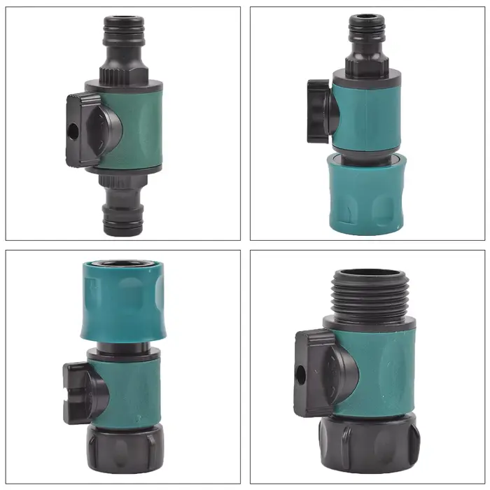 Valve en plastique avec connecteur rapide, filetage femelle 3/4 ", filetage mâle 3/4", Agriculture, 