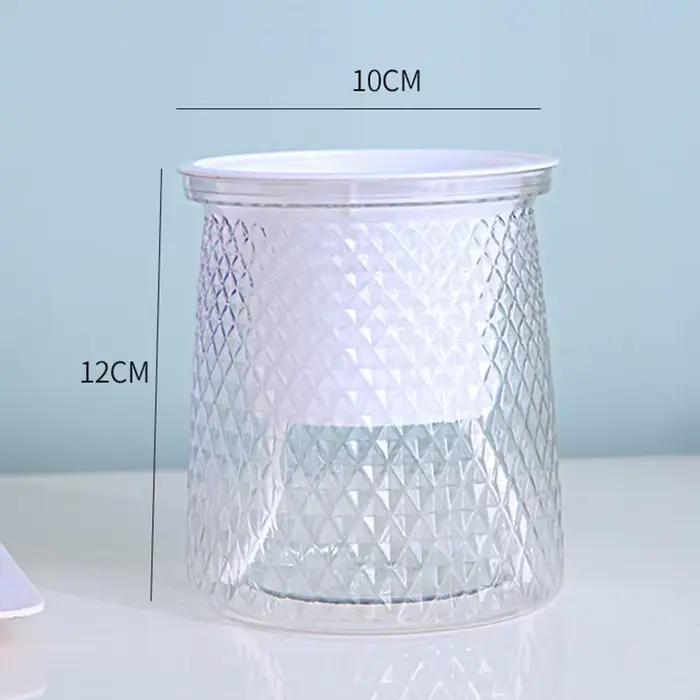 Pot de plantes à arrosage automatique en plastique Transparent Double couche, Vase de fleurs, Pot hy