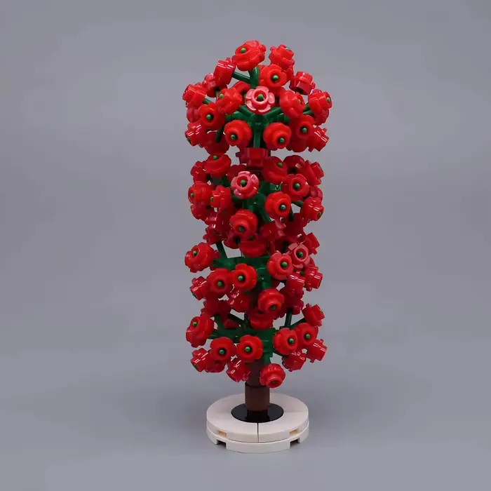 MOC – plantes vertes urbaines, hortensia et arbre arc-en-ciel, décoration de jardin de mariage, bloc