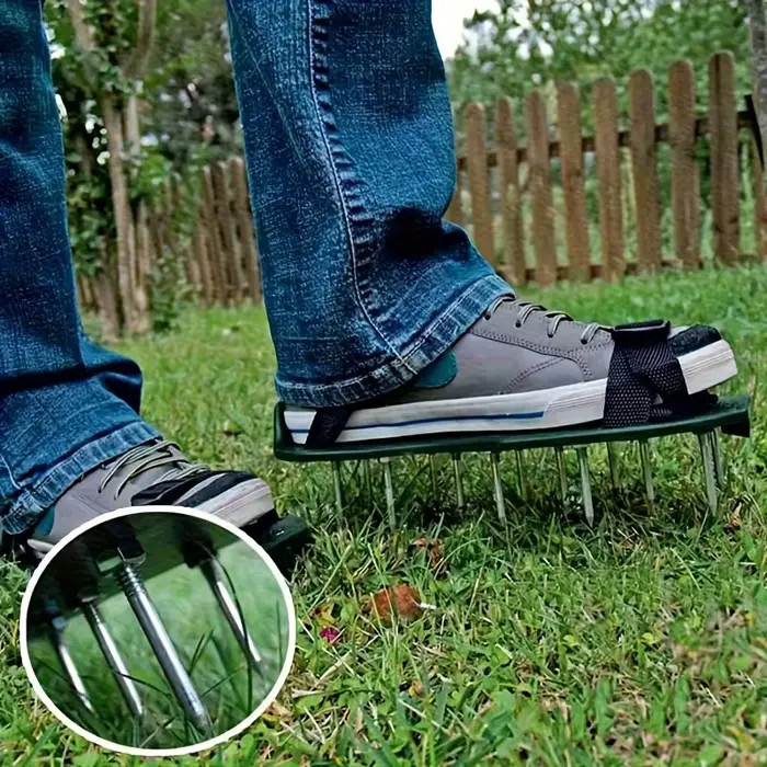 Chaussures à ongles de Ventilation de jardinage de pelouse