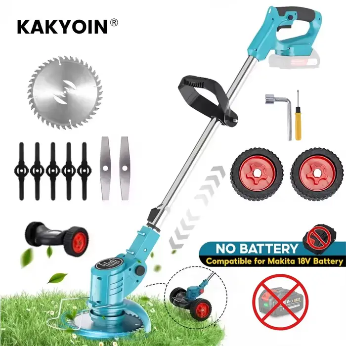 Tondeuse à gazon électrique sans fil 1800W, taille-haie réglable, outil de jardinage manuel, sans ba
