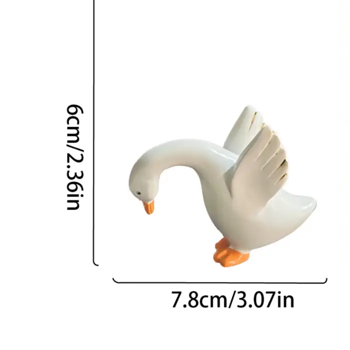 Adorables Ornements de Jardin en Résine en Forme de Canard pour Pots de Fleurs – Décoration Fantaisi