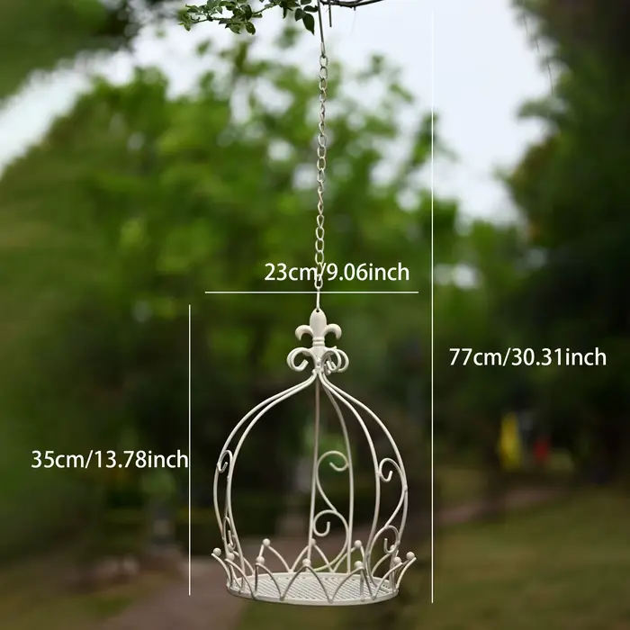 Panier suspendu style couronne antique