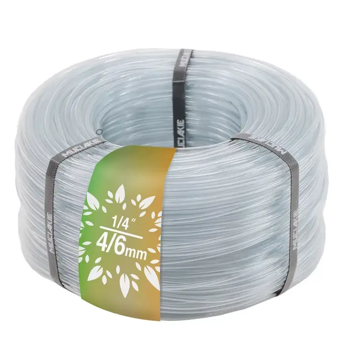 Micro tuyau souple d'irrigation de jardin en PVC Transparent, 5-50m, 1/4 pouces, 4/6MM, tube en plas