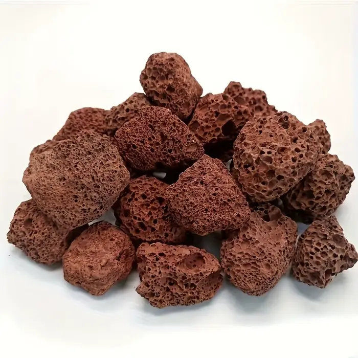Bio filtre en pierre originale de roche volcanique rouge poreuse naturelle, 250g, pour Aquarium, dif