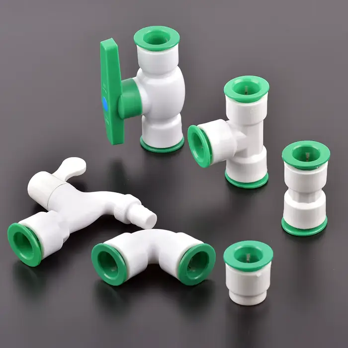 Raccords de assujetde tuyau d'eau PE PVC PPR, connecteur rapide, d'argile de jardin, décoration de l