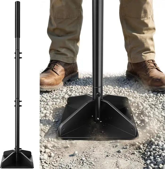 Compacteur de sol en acier détachable, robuste, outil de compactage du sol pour le nivellement des j