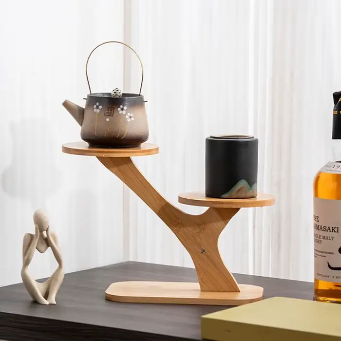 Pot de Fleurs en Bois de Bambou