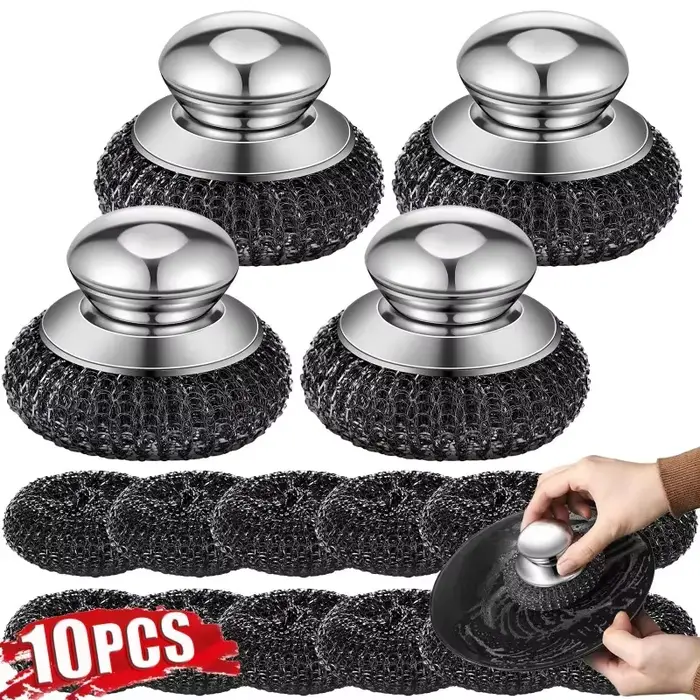 Brosse à Pot en acier inoxydable avec poignée