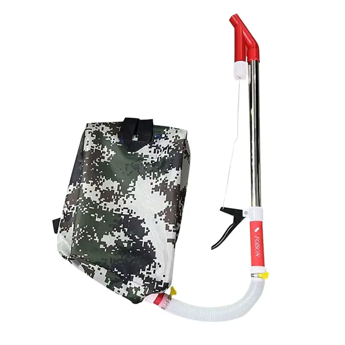 Épandeur d'engrais efficace avec sac à dos, conception de poignée ergonomique, épandeur de fumier po