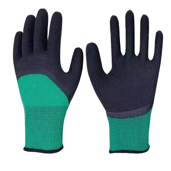 1 paire de gants de jardinage en latex imperméables, gants horticoles antidérapants, équipement de p