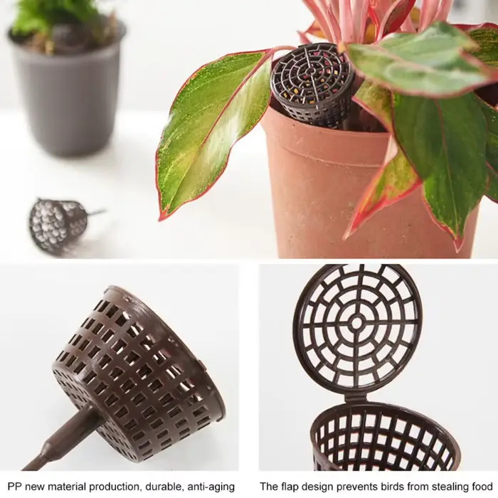 Paniers d'engrais pour plantes avec couvercle