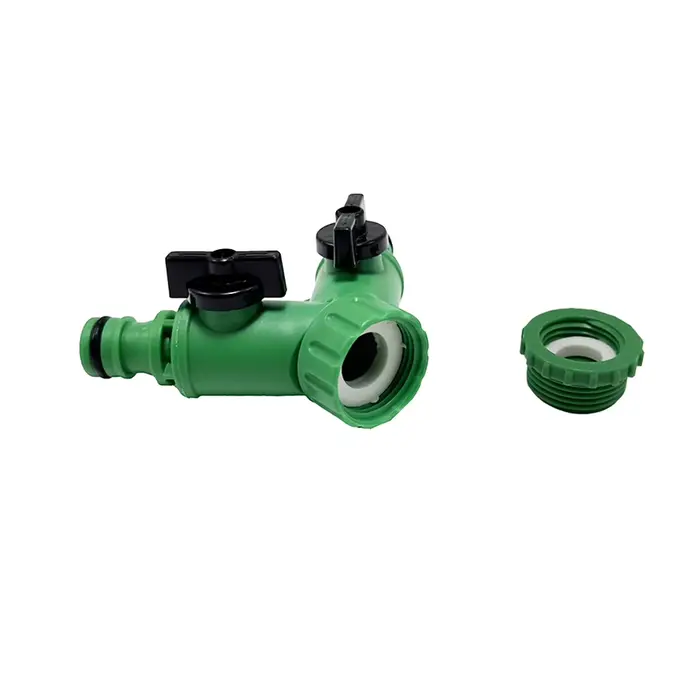 Mathiateur d'eau du robinet de jardin, filetage femelle, tuyau d'arrosage à 2 voies, type Y, interru