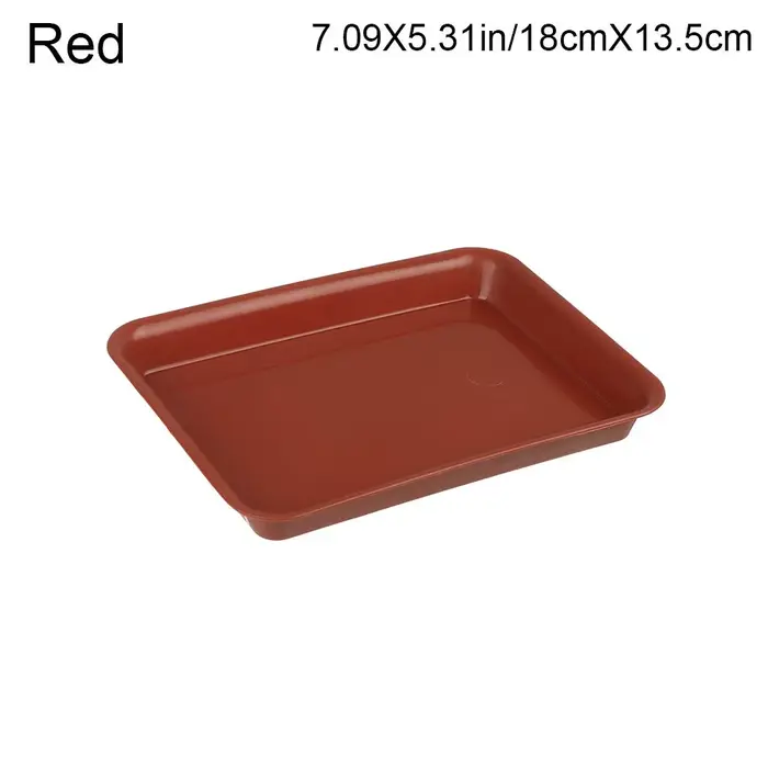 1 pièce, soucoupe rectangulaire en plastique pour pot de fleurs et plantes, pour jardin, intérieur e