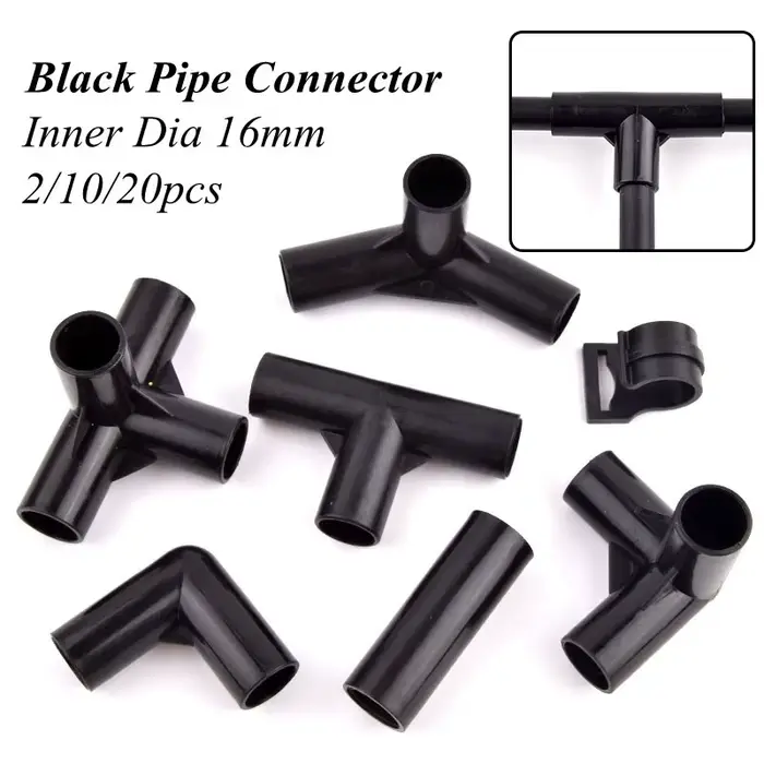Connecteur d'Eau de Jardin en PVC, Raccords Coudé Droit, Tente, Garde-Robe, macro, Joint de Support 