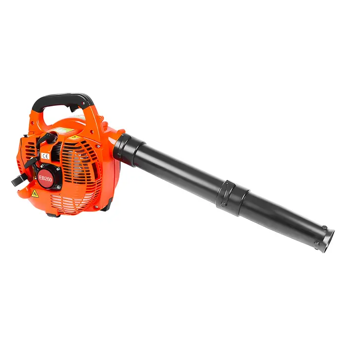 Souffleur de feuilles à gaz 750W, moteur 2 temps, Volume d'air 25.4CC 275.45CFM, réservoir d'huile 0