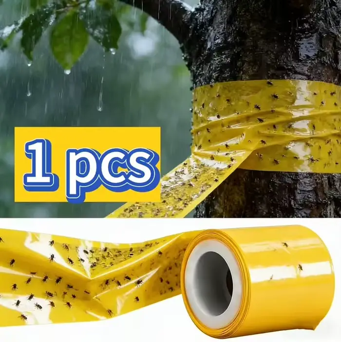 1 rouleau de ruban adhésif anti-parasites pour arbres (10 cm de large, 5 m de long) adapté aux pommi