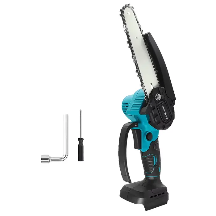 PATUOPRO Scie électrique sans fil de 6 pouces, tronçonneuse sans balais, outils de jardinage portati