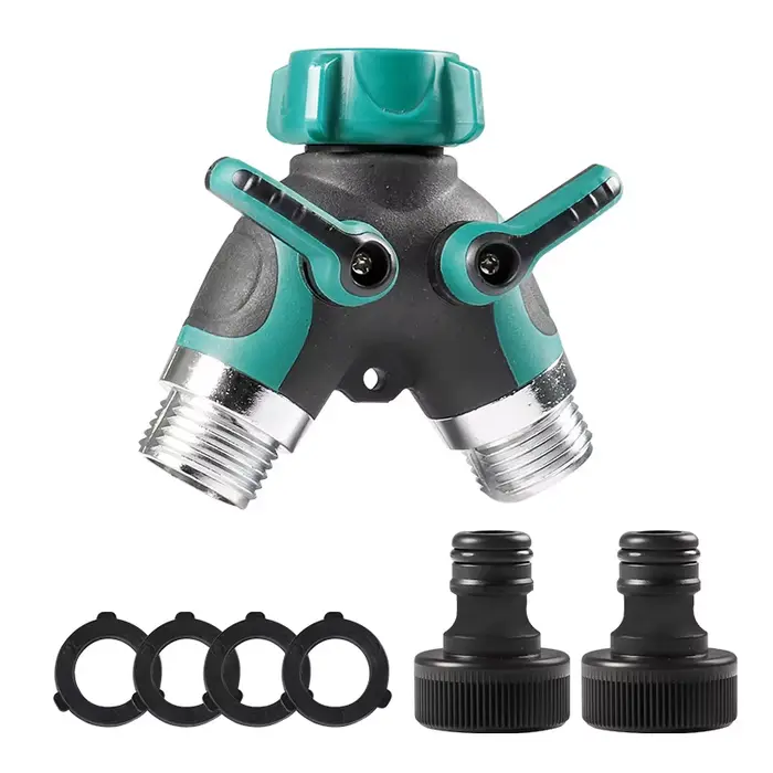 Mathiateur de tuyau d'arrosage de type Y, robinet de jardin, distributeur de connecteur, 2 voies, 3/