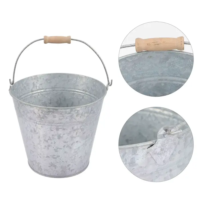 Seau d'arrosage décoratif style ferme mignon pour arrangements de fleurs séchées, pots baril pour pl
