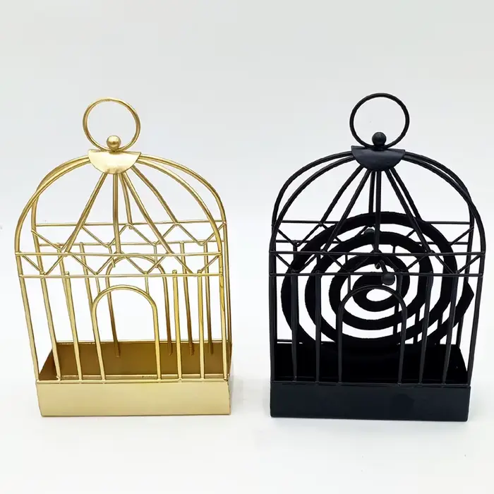 1/2 pièces nordique rétro fer insecte moustique bobine support innovant maison encens bois de santal