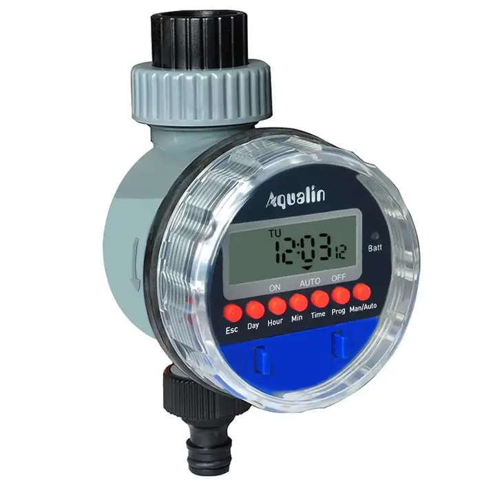 Minuterie d'arrosage électronique avec écran LCD, vanne à bille pour jardin domestique, contrôleur d