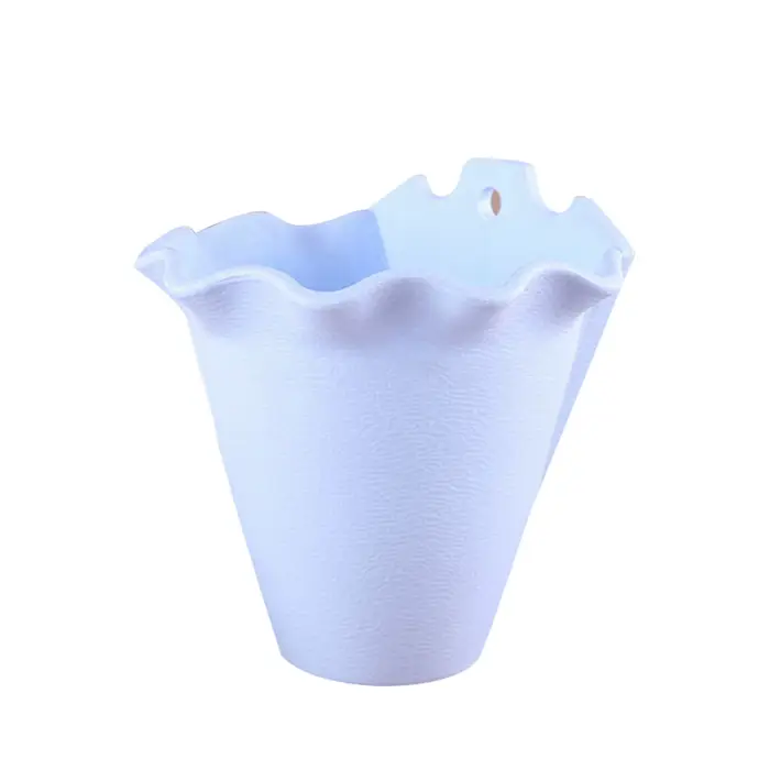 Pot de fleurs mural en plastique suspendu, panier de fleurs pour jardin extérieur, balcon, seau de j