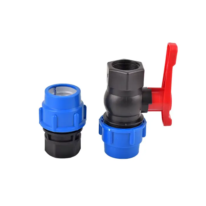 Tuyau d'irrigation d'eau du robinet en plastique PE, Valve à connecteur rapide, filetage femelle à t