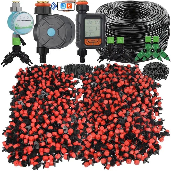 KESLA-Kit d'arrosage automatique de jardin 5-50m, Wifi 4/7mm, micro goutte-à-goutte, compte-gouttes 
