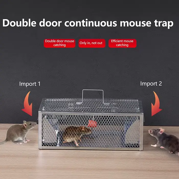 Piège à souris multi-catch pour rongeurs, Cage antiparasitaire pour tous les souris et les rats, peu