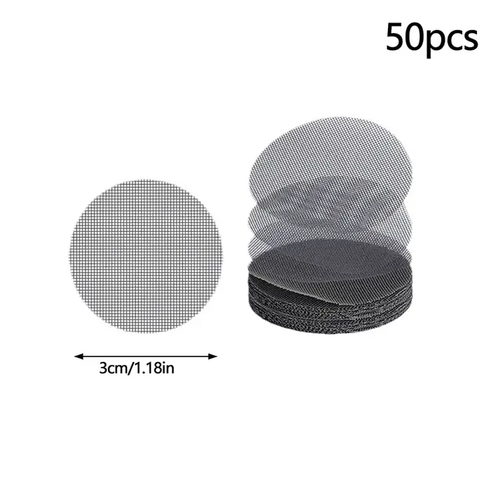 Grille de tampon en maille pour trou de Pot, 50 pièces, trou de Drainage rond, écran pour fond de Po